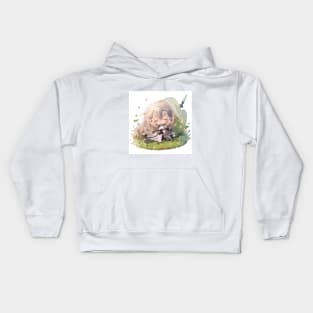 chibi jeanne d arc sleep Kids Hoodie